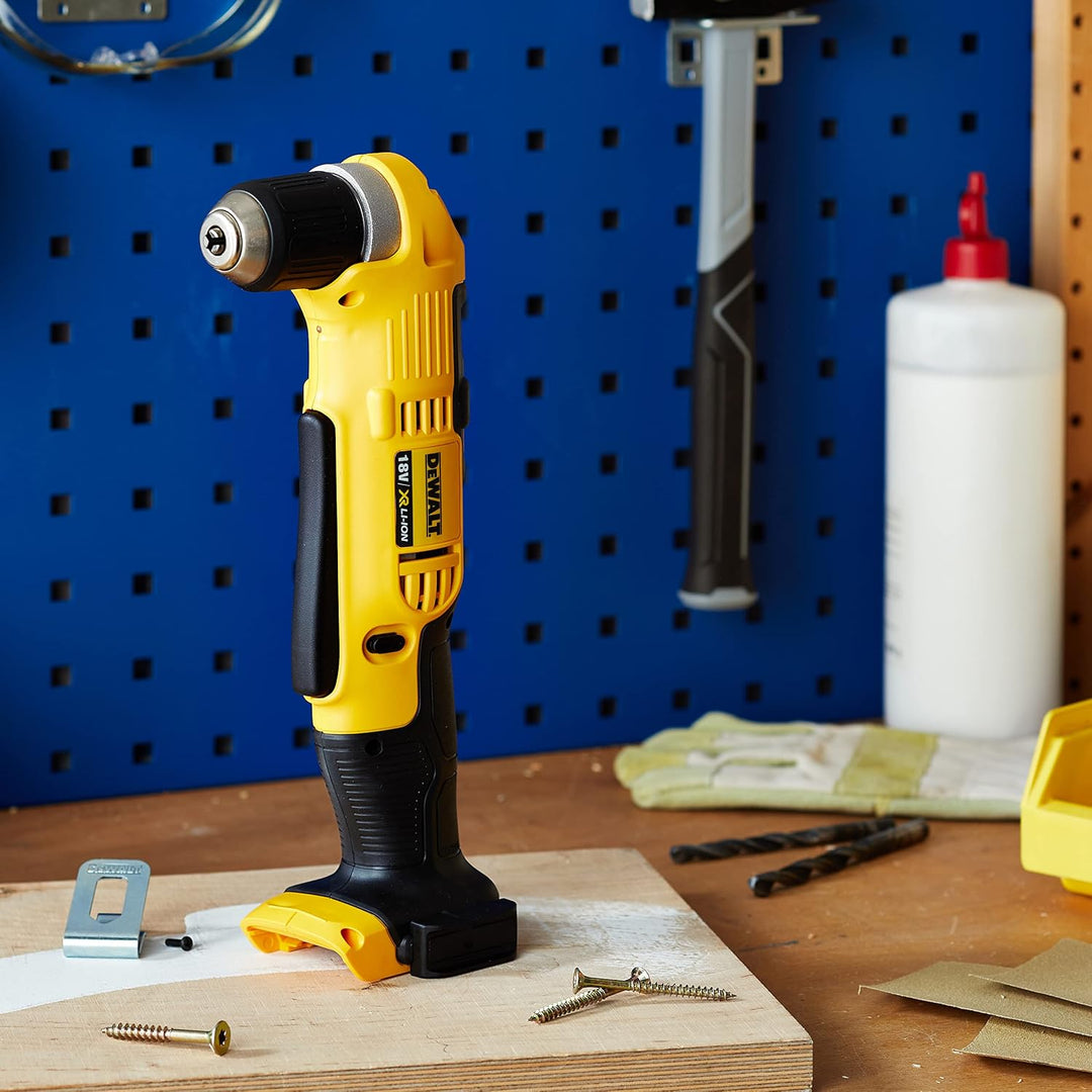 DeWalt DCD740N-XJ DCD740N Winkelbohrmaschine 18V XR ohne Akku und Ladegerät, 360 W, 18 V, Schwarz, G