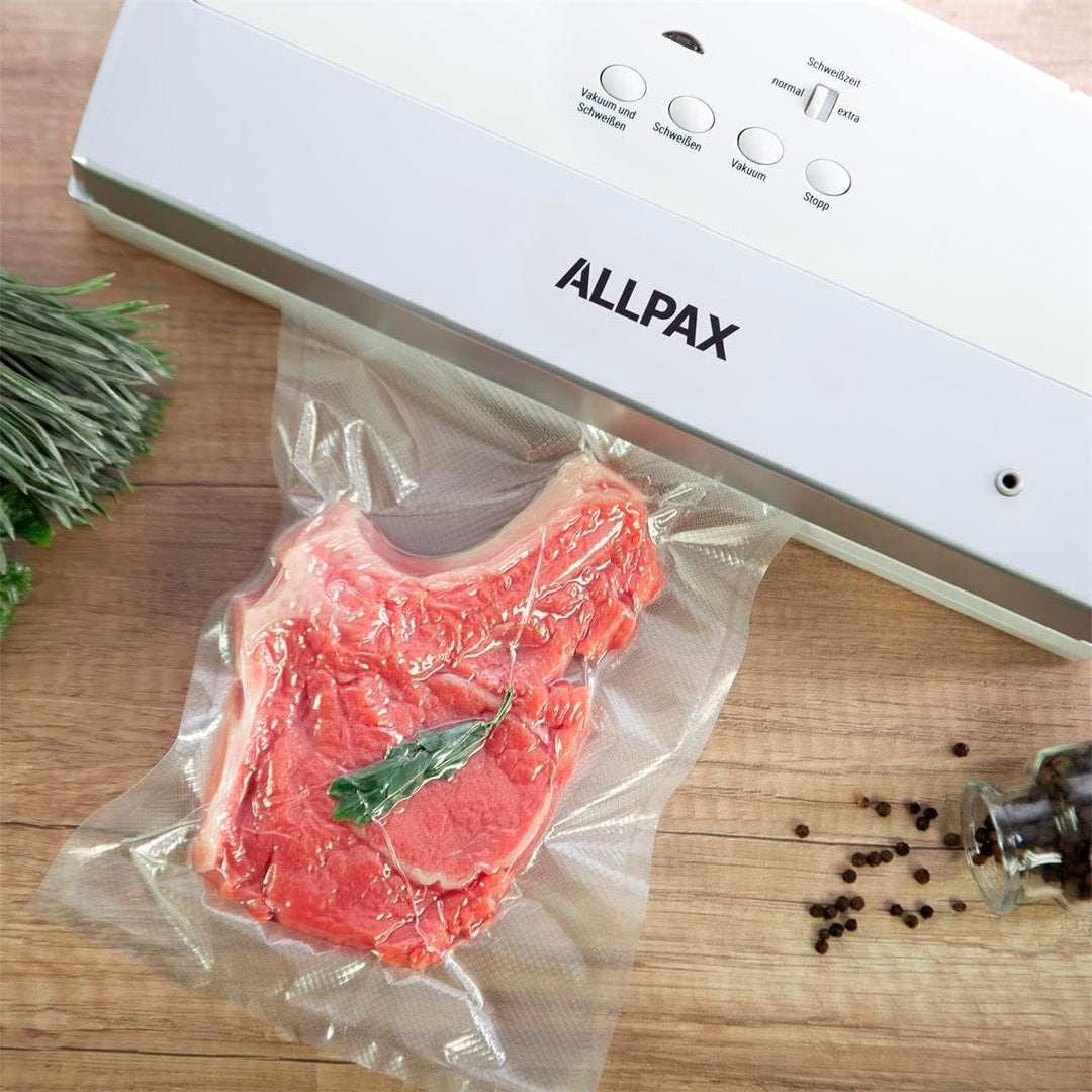 Allpax Vakuumiergerät F110, Folienschweisser für Lebensmittel & wertvolle Objekte, elektronisches Ha