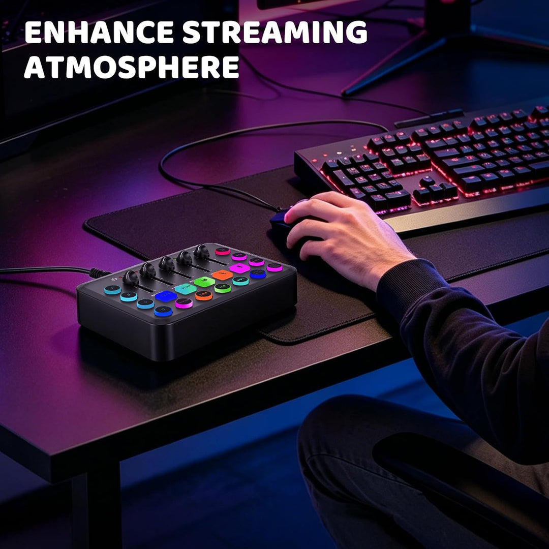 Podcast Mikrofon Set mit Audio Interface &amp; Soundkarte – BM-800 Kondensatormikrofon für Live-Streamin