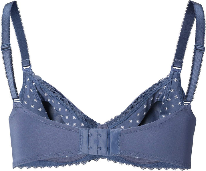 Noppies Damen Deluxe Geo Lace Triangle Nursing Bra Umstands-BH 85F Blau (Moon Light C133), 85F Blau