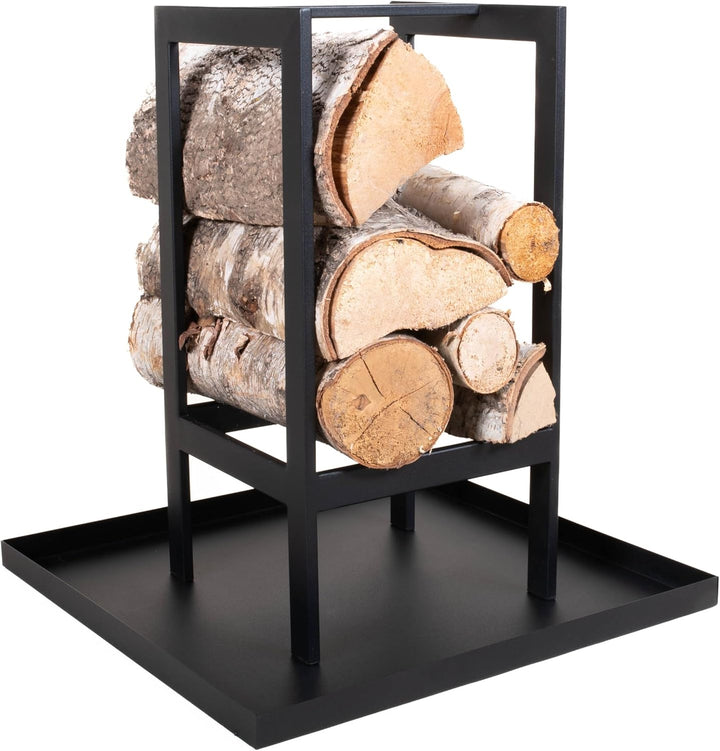 Kapaga - Untergestell für Holzkörbe oder Kaminholzregal 45x45 cm, Sockel für Kamin, Brennholzständer