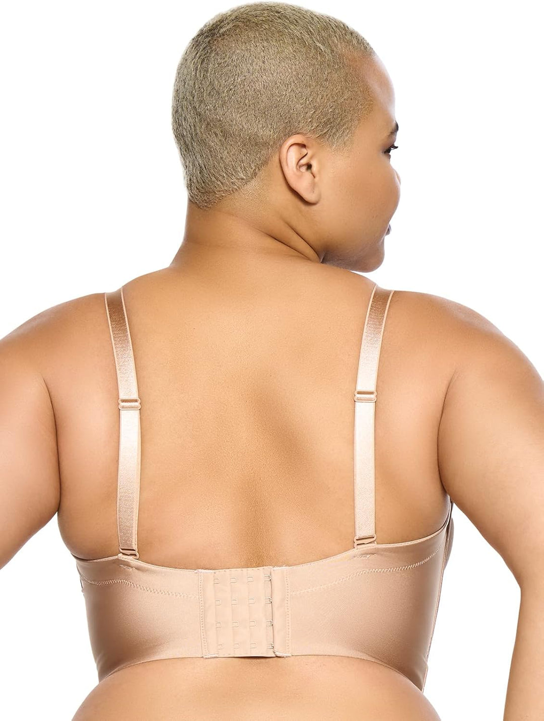 Felina Body Veil Longline Trägerloser Nahtloser BH - Plus Size Trägerloser BH mit breitem Rücken - T