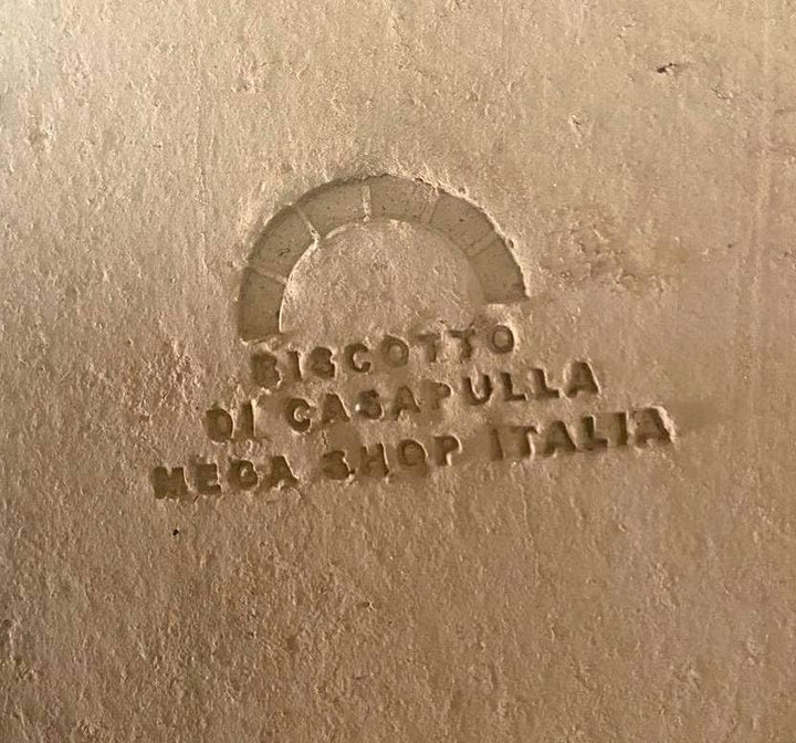 Megashopitalia Casapulla Keks aus Schamottestein für Pizza, Backofen, hergestellt in Italien (rund Ø