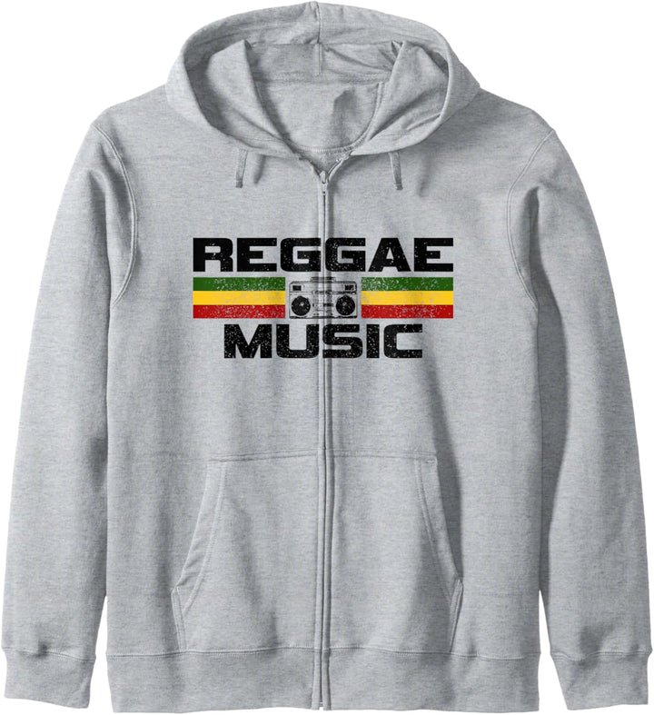 Reggae Musik Rastafari Rasta Jamaika Geschenk Kapuzenjacke