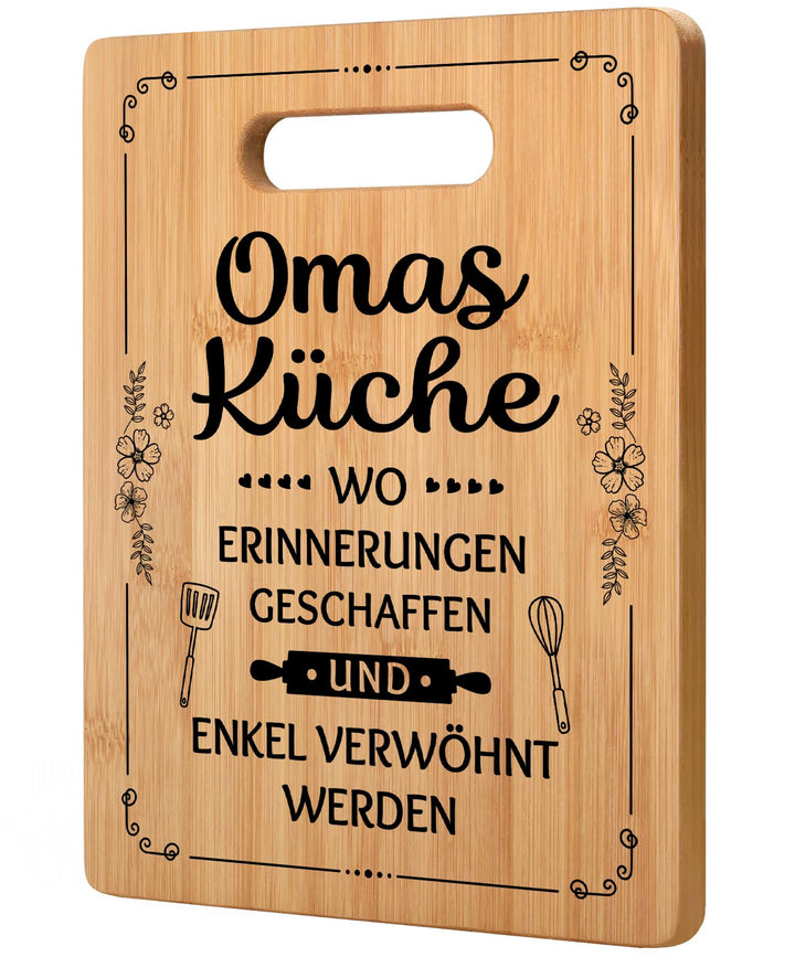 Oma Geschenke, Geburtstagsgeschenke für Oma – Bambus Schneidebrett, Oma Weihnachtsgeschenke, Muttert