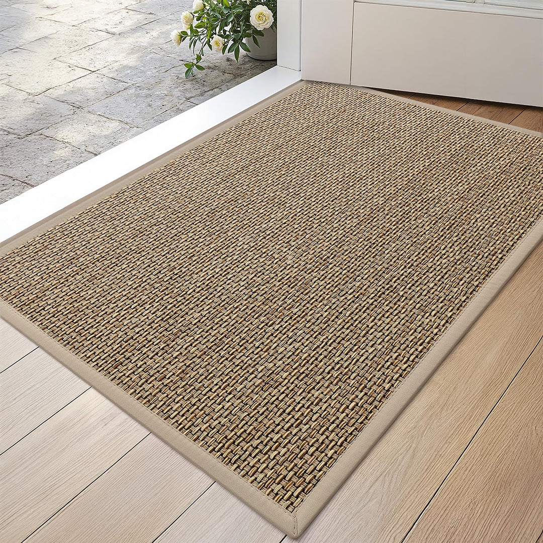 DEXI Fussmatte Innen 43 x 76 cm, rutschfest Schmutzfangmatte mit Gummirücken, absorbierend Fussmatte