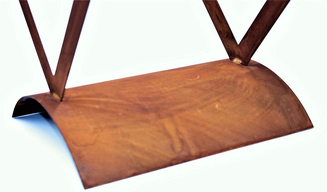 Rostikal Herz Holzregal Metall 50 x 30 cm Kaminholzregal Rost Deko Valentinstag 54 x 50 cm, 54 x 50