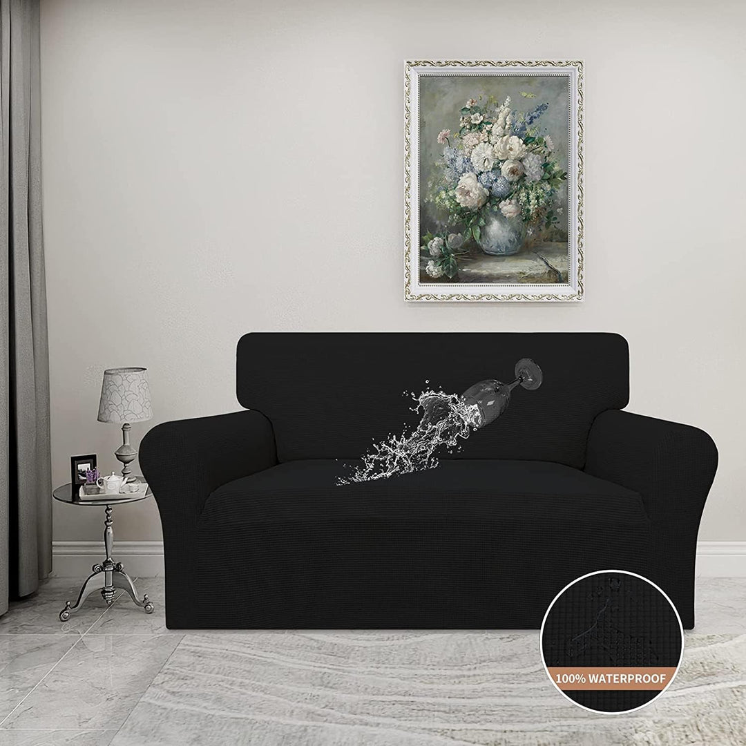 Sofabezug Wasserdichter Stretch-Sofabezug Couchbezug für die meisten Sofas mit Armlehnen für 1/2/3/4