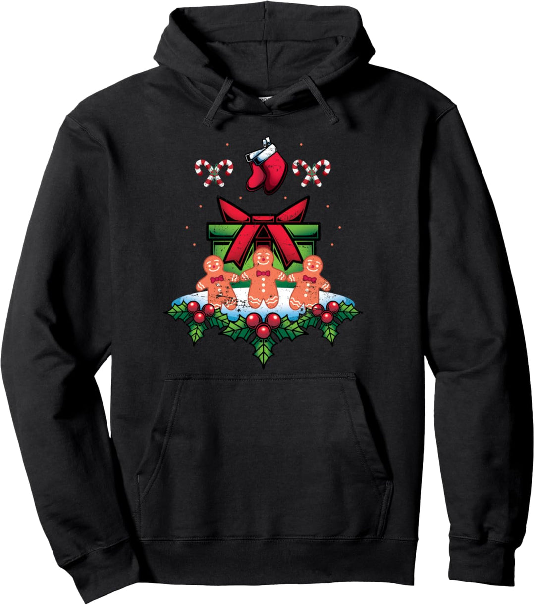 Frohe Weihnachten Kinder Geschenk Lebkuchen Pullover Hoodie