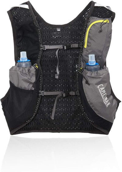 Camelbak Products LLC Unisex – Erwachsene Ultra Pro Vest Trinkweste, Graphite/Sulphur Spring, L