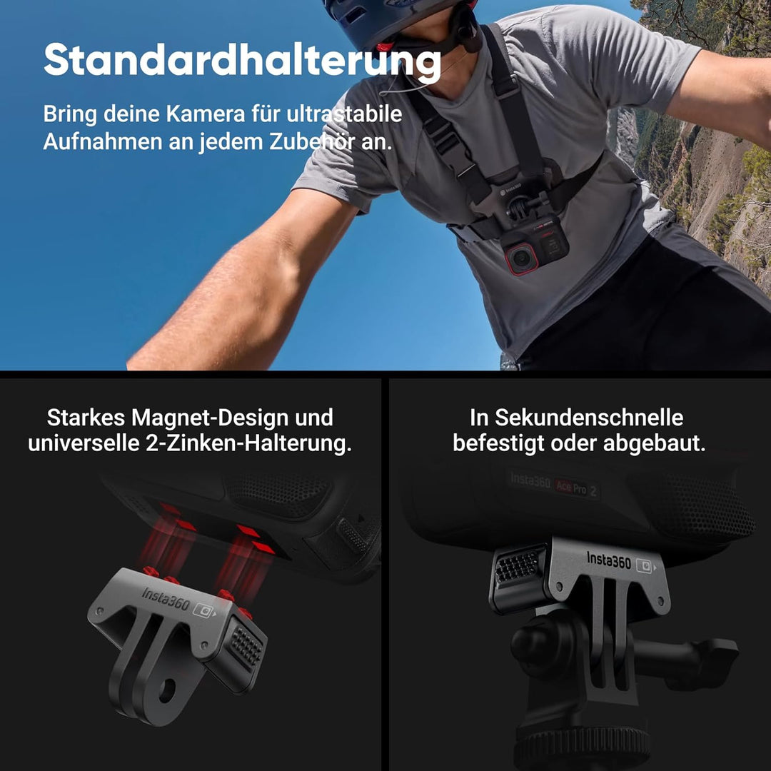 Insta360 Ace Pro 2 Bike-Bundle - 8K wasserdichte Actionkamera mit Leica entwickelt, 1/1,3" Sensor, D