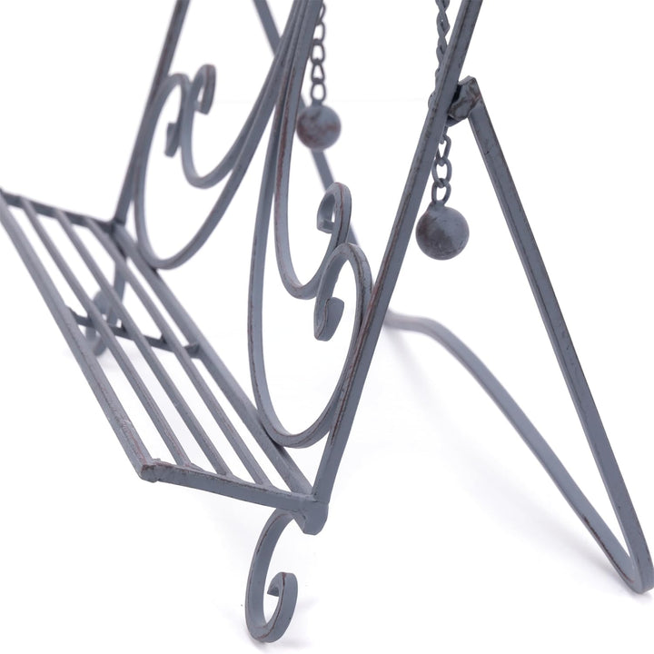 DESIGN DELIGHTS KOCHBUCH STÄNDER Cucina | 32x30x14 cm (HxBxT), Schmiedeeisen | antiker Buchständer,