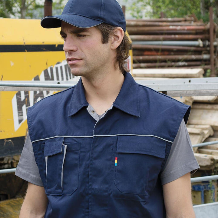 Carson Contrast Arbeitsweste, Deep navy / Grau, L Deep Navy / Grau L, Deep Navy / Grau L