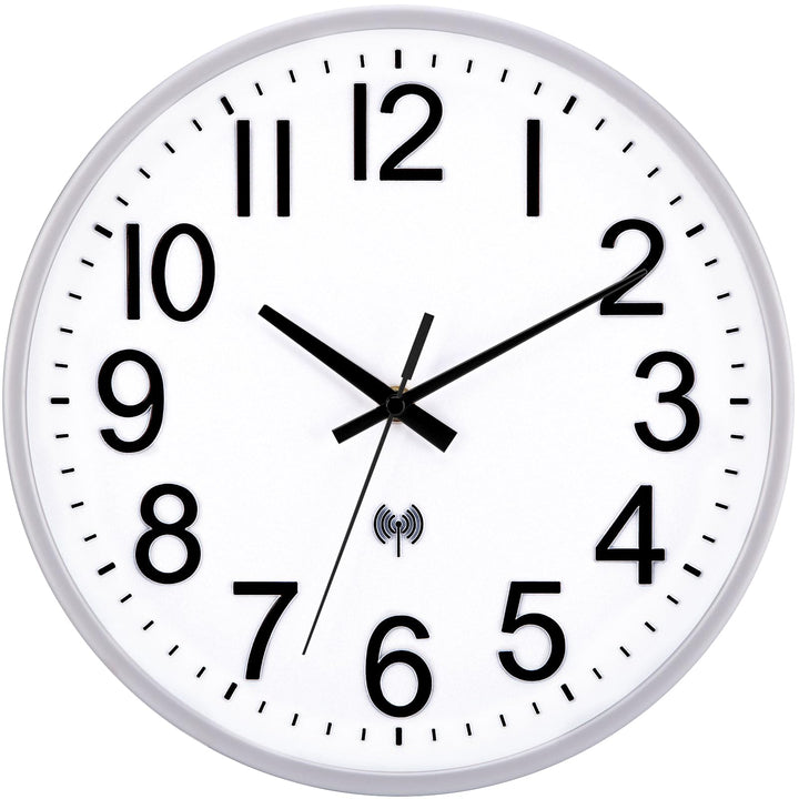 VIVILINEN Funkuhr Lautlos Wanduhr Ohne Tickgeräusche Funkwanduhr Geräuschlos Wanduhr Nicht Tickend H