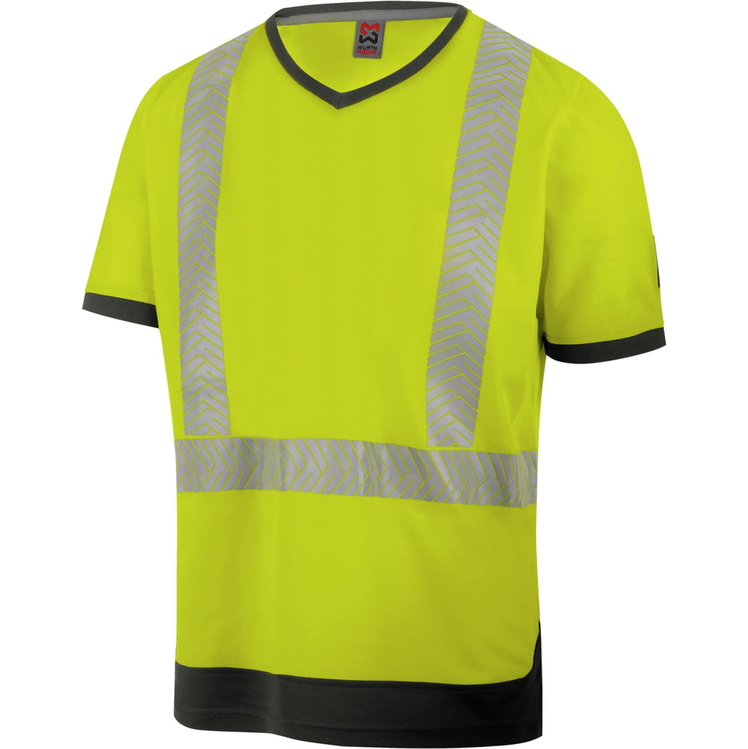 Würth MODYF Warnschutz T-Shirt Fluo EN 20471 5XL Gelb Anthrazit, 5XL Gelb Anthrazit