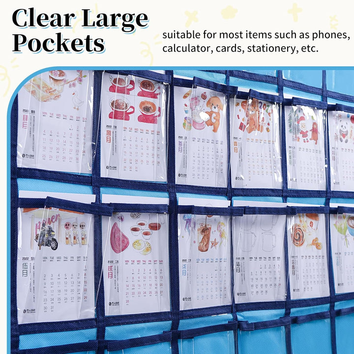 SAVORLIVING Organizer zum Aufhängen über der Tür, Handy, zum Aufhängen, Klassenzimmer, Diagramm, Wan