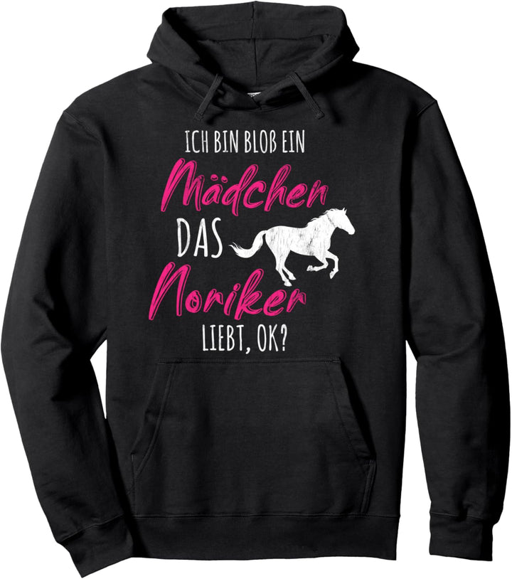 Mädchen Das Noriker Liebt Pferde Reiter Noriker Pullover Hoodie