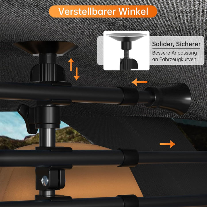 Areyourshop Hundegitter Auto Schutzgitter Trenngitter, Autogitter Kofferraum für Hunde 32-55CM * 80-