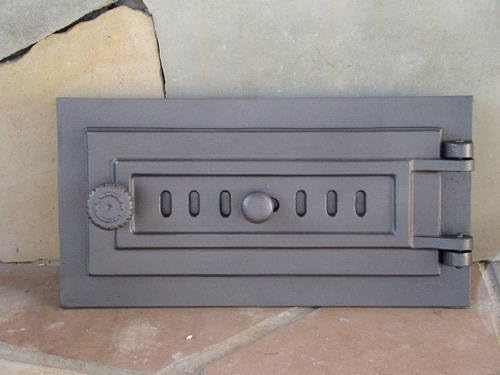 Sellon24® Massiv Revisionofentür 398x203 Backofentür Holzofentür Ofentür aus Gusseisen H1609
