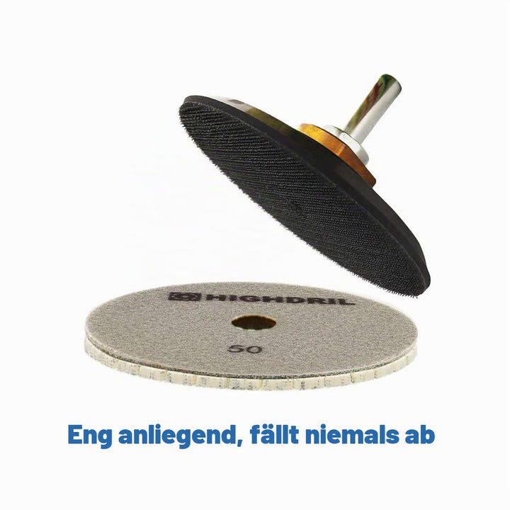 Nasse Diamant Polierscheibe - HIGHDRIL 6 Stück 125MM (
