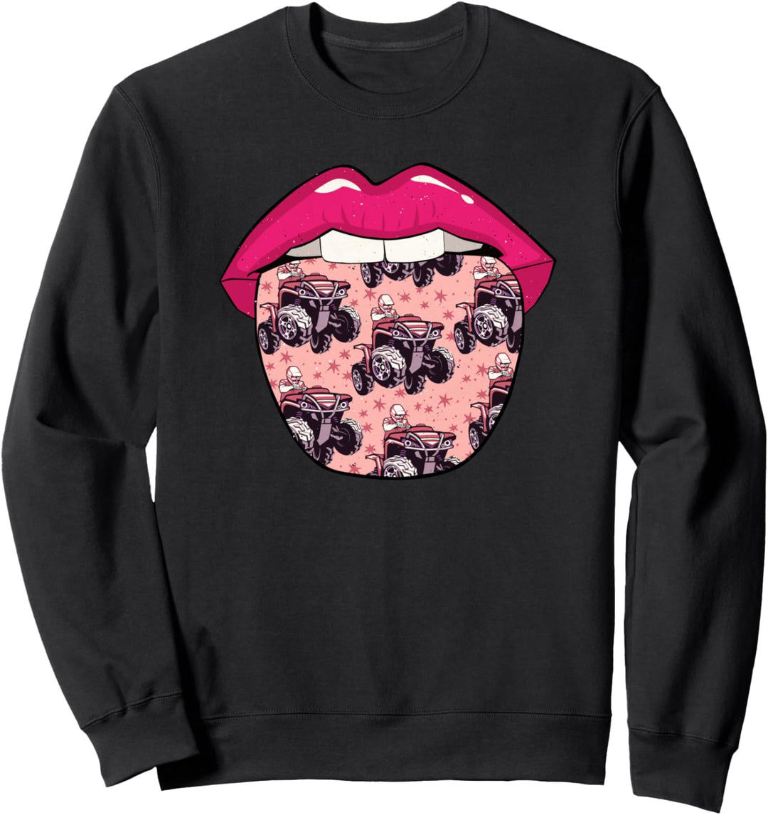 Quad Bike Zunge Offroad Biker Motorsport - Fahrer Quad Bike Sweatshirt