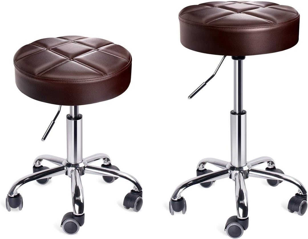 Leader Accessories Drehhocker höhenverstellbar Rollhocker Funktionaler Arbeitshocker Studiohocker im