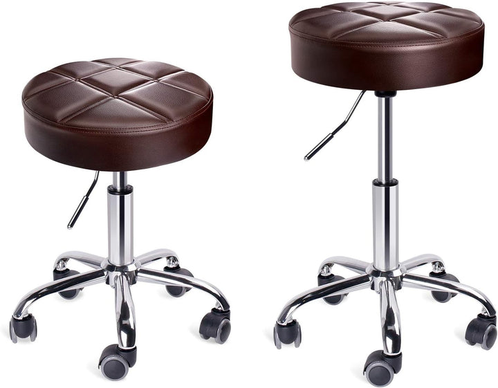 Leader Accessories Drehhocker höhenverstellbar Rollhocker Funktionaler Arbeitshocker Studiohocker im