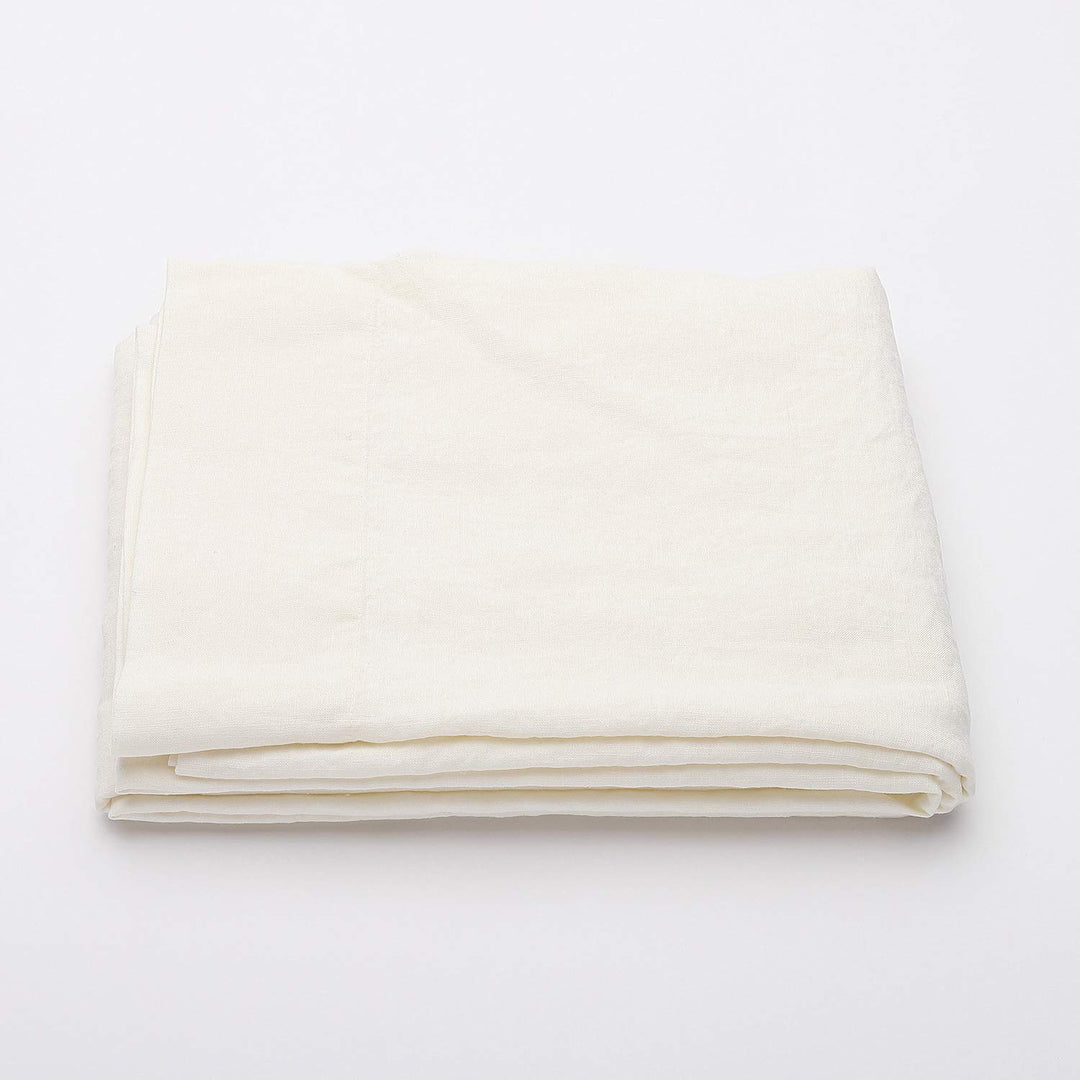LinenMe Bettlaken Flach Weiss Leinen, 230 x 275 cm 0034302 Double (230 x 275 cm), Double (230 x 275