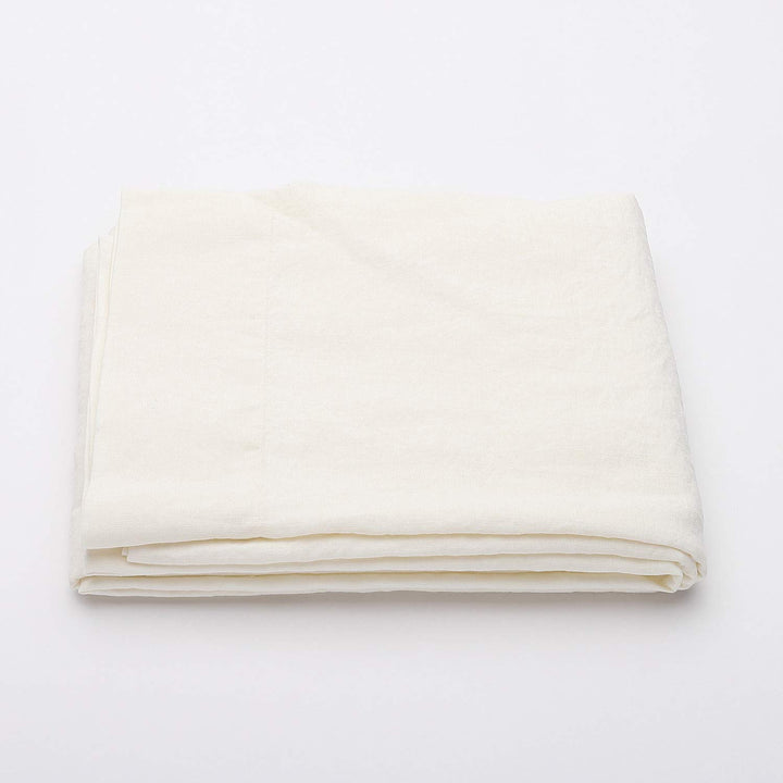 LinenMe Bettlaken Flach Weiss Leinen, 230 x 275 cm 0034302 Double (230 x 275 cm), Double (230 x 275
