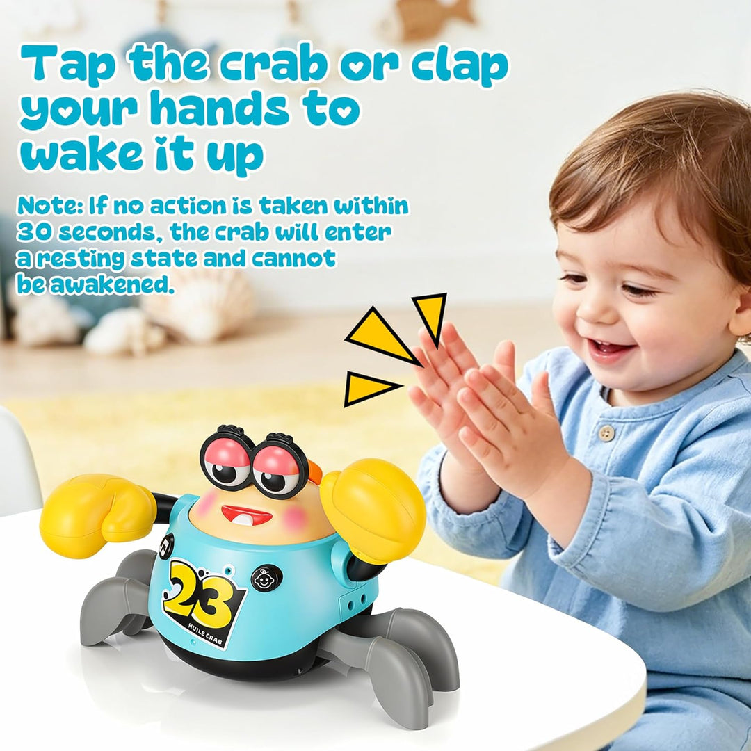 Krabbe Baby Spielzeug 6-12 Monate Krabbelspielzeug Tummy Time Toy | Interaktives mit Musik und Licht