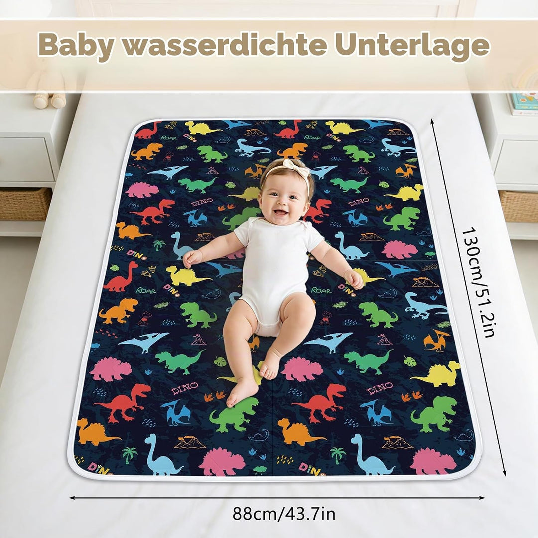 Dinosaurier-PIPI-Pads, Töpfchen-Trainingsbett-Pads, 100% wasserdicht und Bettnässtücher für Einzel-