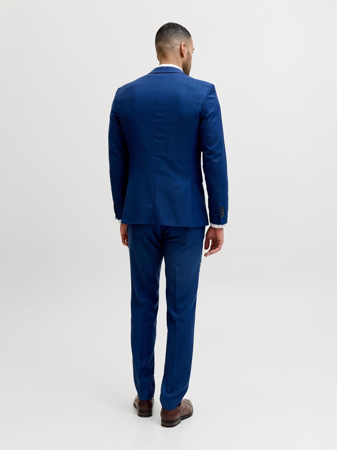 JACK & JONES Male Einreihiger Blazer und Hose JPRSOLARIS Super Slim Fit Anzug 46 Medieval Blue, 46 M