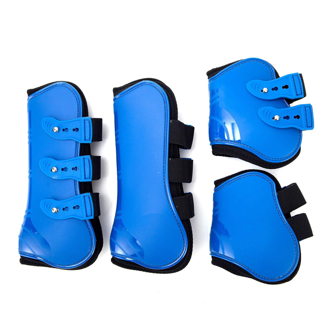 Merauno® Gamaschen Pferde 4er Set Sehne Schützer Fetlock Pferdesprungschutz Vorne Hinter Paar Robust