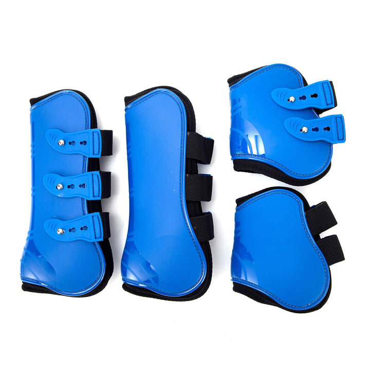 Merauno® Gamaschen Pferde 4er Set Sehne Schützer Fetlock Pferdesprungschutz Vorne Hinter Paar Robust