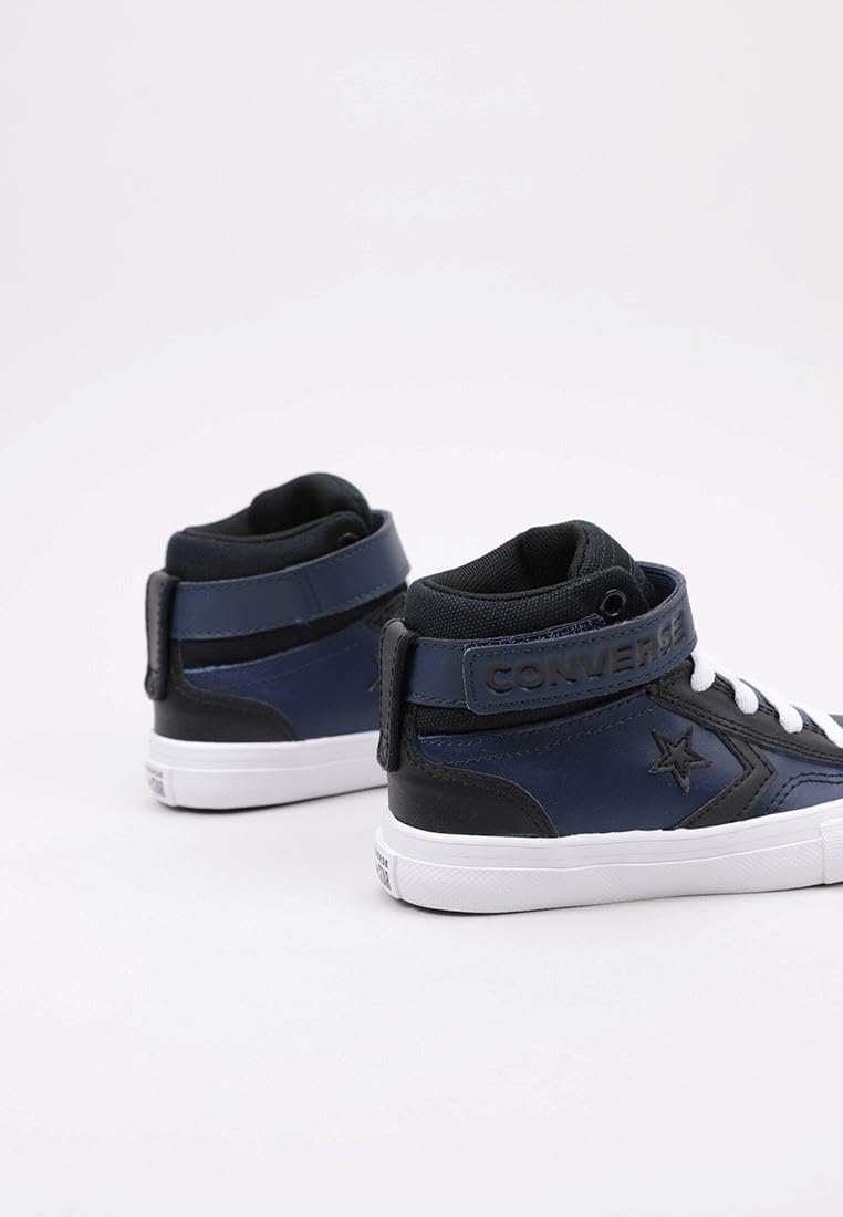 Converse Pro Blaze Strap Sneaker blu da Bambino A04836C 30 EU Navy Black White, 30 EU Navy Black Whi