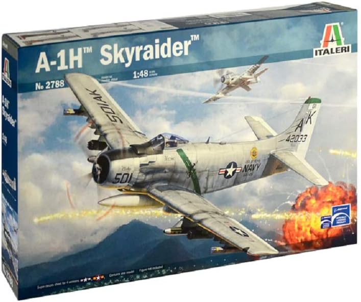 ITALERI 2788S - 1:48 A-1H Skyraider , Modellbau, Bausatz, Standmodellbau, Basteln, Hobby, Kleben, Pl