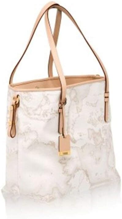 ALVIERO Martini Donna Borsa Geo A Spalla Media Bianco Mod. D016 6188 Einheitsgrösse Bianco, Einheits
