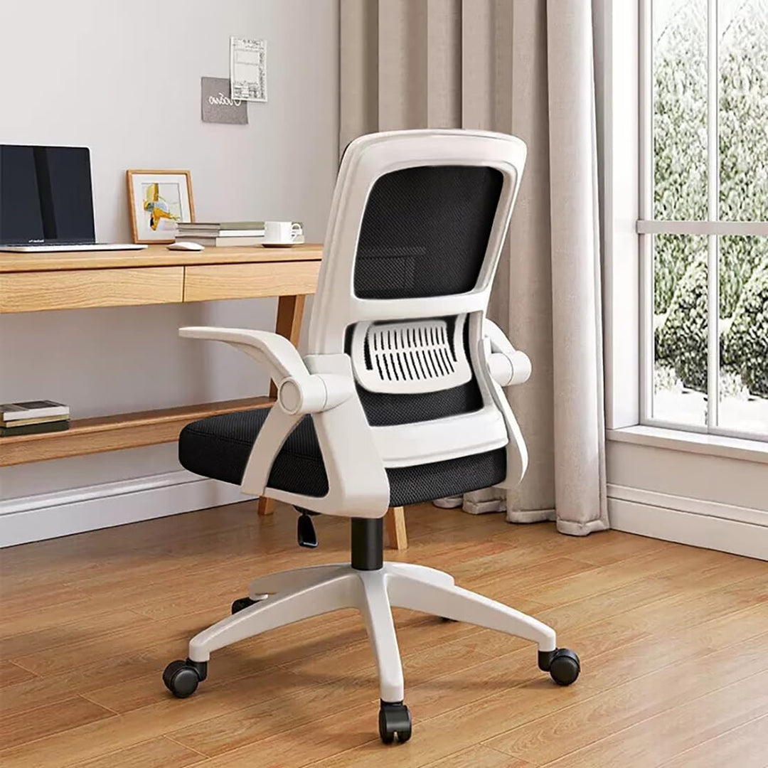 Bürostuhl,Ergonomischer Drehstuhl mit Atmungsaktiver Mesh-Rückenlehne,Hochklappbaren Armlehnen und L