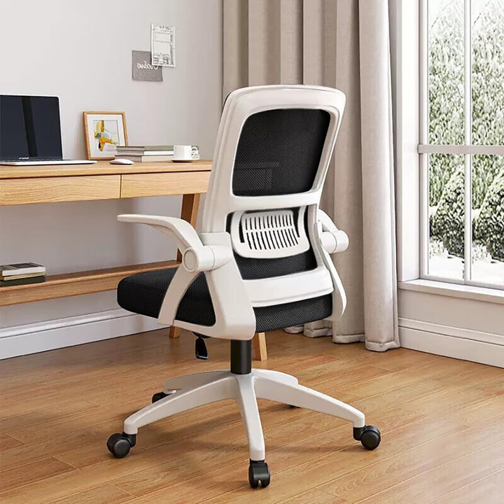Bürostuhl,Ergonomischer Drehstuhl mit Atmungsaktiver Mesh-Rückenlehne,Hochklappbaren Armlehnen und L