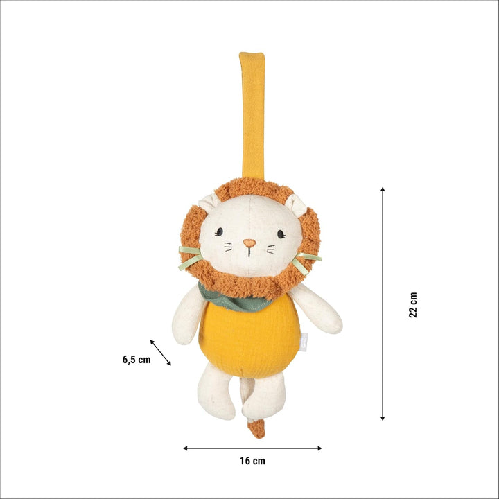 small Foot Babyspielzeug Spieluhr aus Stoff „Little Lion“, mit Aufhängeschlaufe und Melodie, verwend