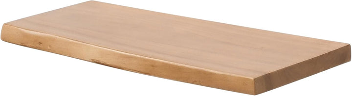 SAM Wandregal Amanda, Akazienholz massiv, eichefarben &amp; lackiert, Holzregal/Steckboard mit Baumkante