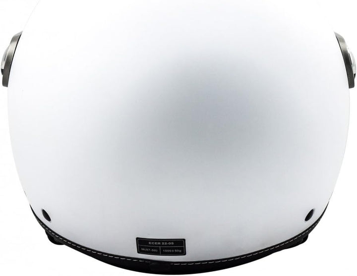 Soxon® SP-325 Mono „Snow“ · Jet-Helm · Motorrad-Helm Roller-Helm Scooter-Helm Moped Mofa-Helm Choppe