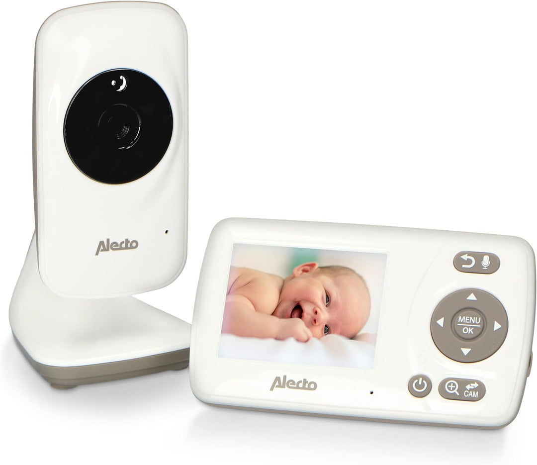 Alecto DVM-71 Babyphone mit Kamera - Grosse Reichweite (bis zu 50 m im Innenbereich - bis zu 300 m i