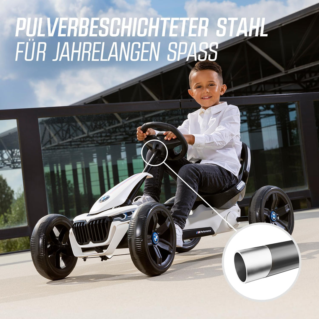 BERG Pedal-Gokart Reppy BMW | KinderFahrzeug | Tretfahrzeug mit hohem Sicherheitsstandard | Verstell