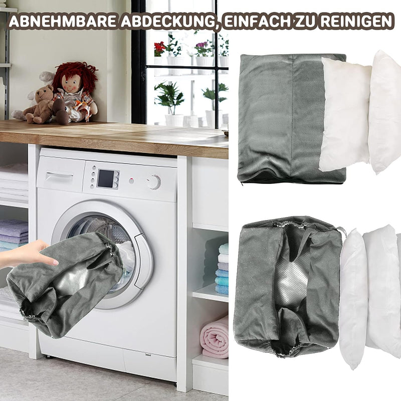 NIBESSER 2-in-1 Autositz und Bett für Hunde, wasserfest und rutschfest, Sitzerhöhung für Hunde, Abne