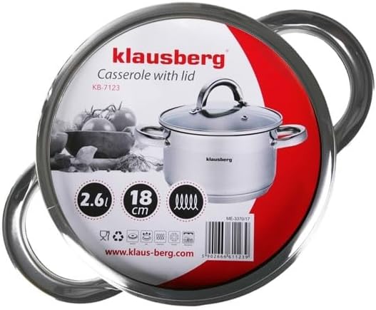 Topf Induktion Kochtopf, Edelstahl, mit Glasdeckel Dampfloch, unbeschichtet, für alle Herdarten, Bac