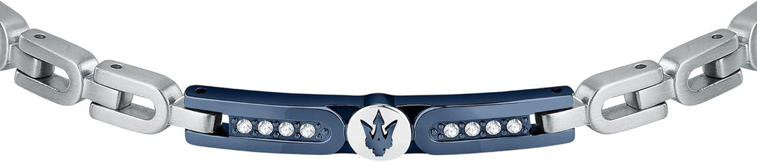 Maserati Herrenarmband aus Stahl, Kristalle, Iconic Collection JM423AVD27