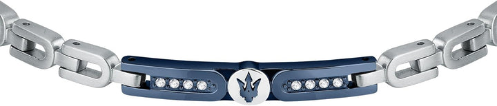 Maserati Herrenarmband aus Stahl, Kristalle, Iconic Collection JM423AVD27