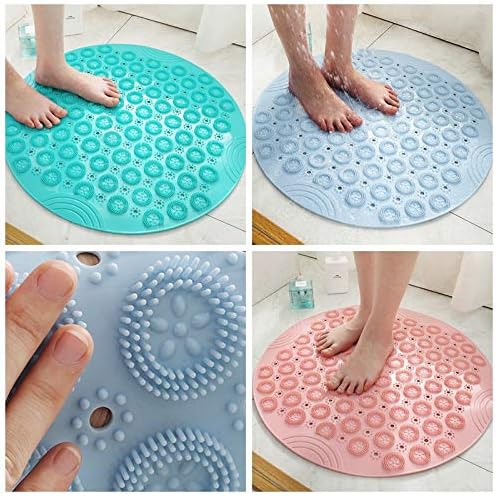 Badematten Runde PVC rutschfeste Badezimmer Matte Silikon Dusche Badewanne Matte Fussbürste Dead Hau