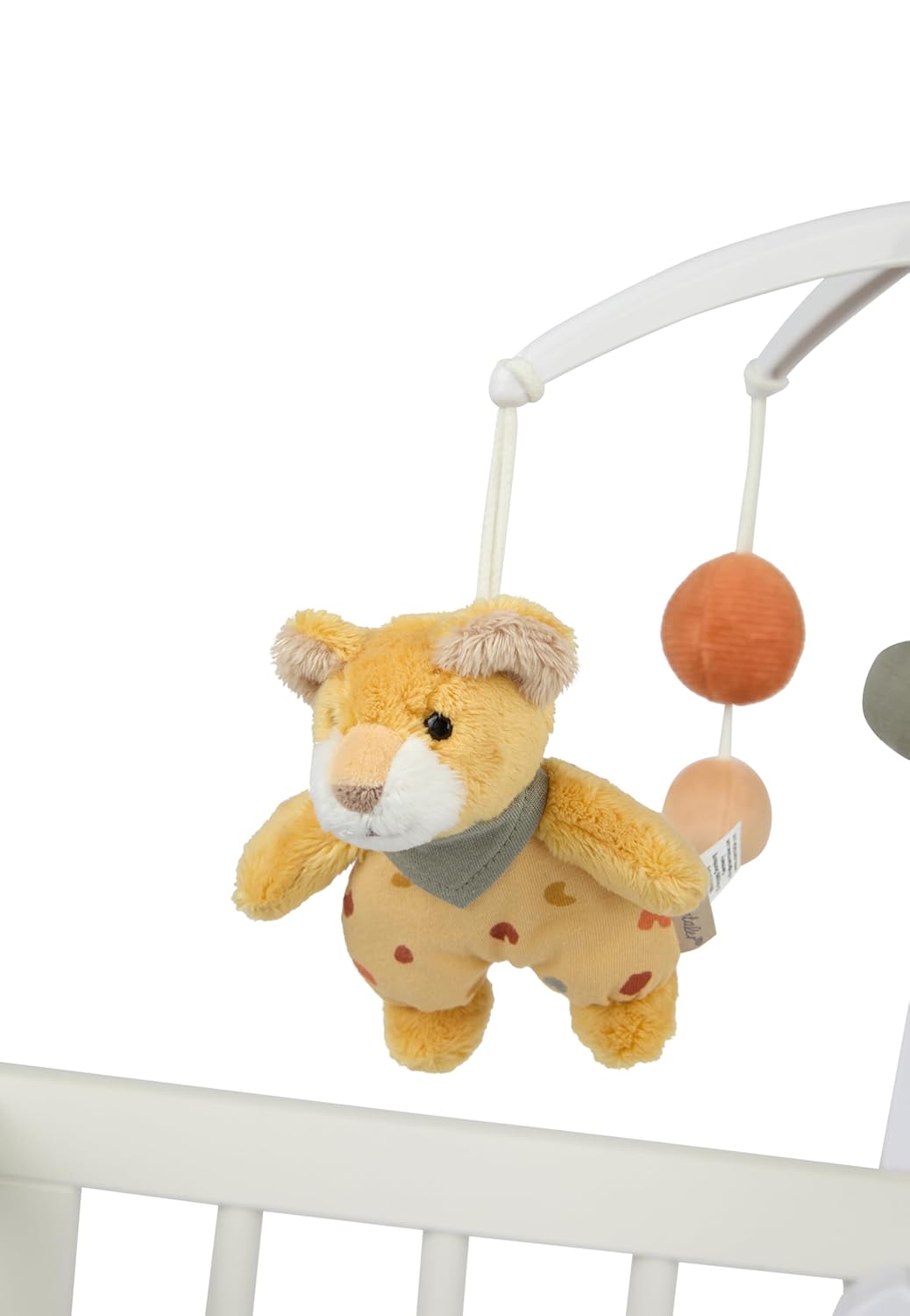 Sterntaler Mobile Giraffe & Löwe – Weicher Flausch, wattiert mit Polyesterwatte – Spieluhr mit Melod